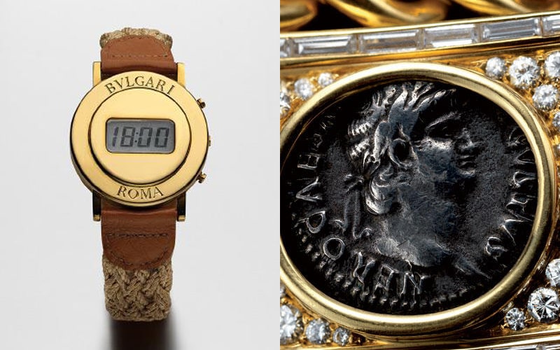 1975年BVLGARI ROMAを刻印した液晶腕時計