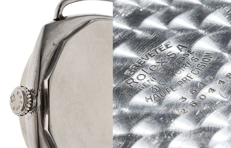 パネライRef.3646の裏蓋