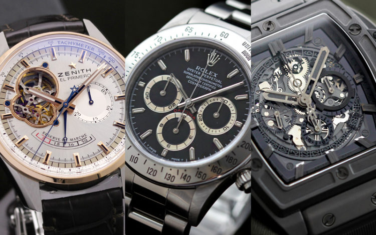 エルプリメロ搭載モデル（デイトナ、ビッグバン、クロノマスター）