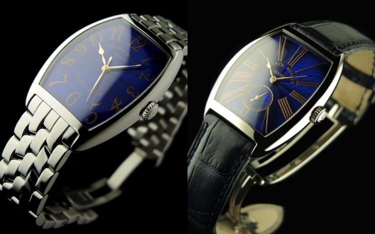 ディープブルーの文字盤