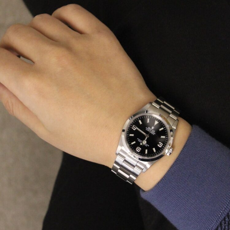 ロレックス エクスプローラー ref.114270 ブラックサイズ感　着用写真サンプル