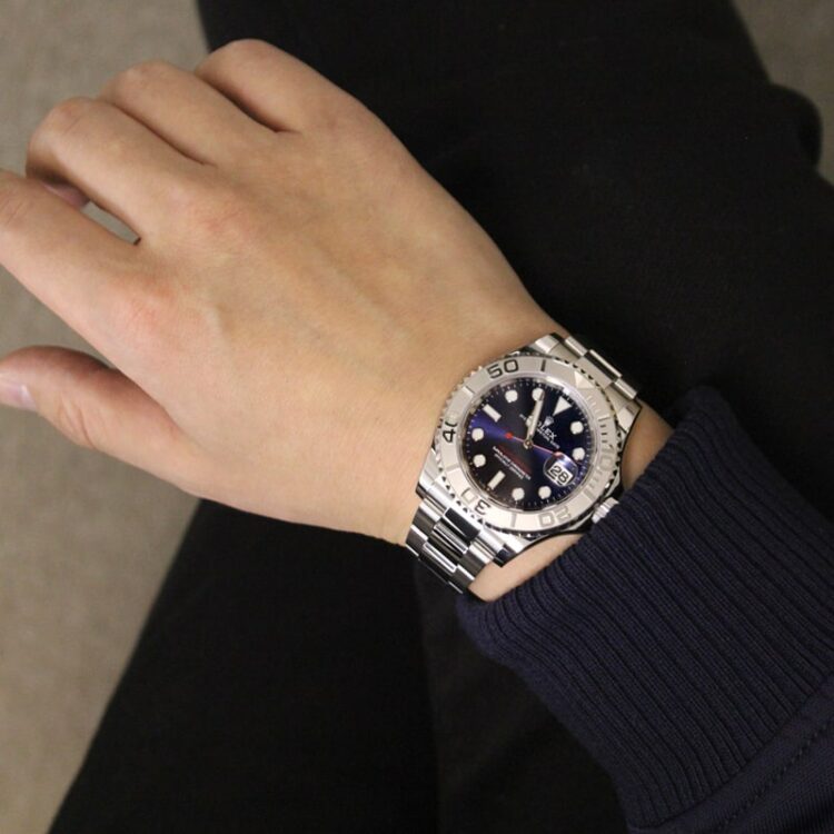 ロレックス ヨットマスター ロレジウム ref.126622 ブルー サイズ感　着用写真サンプル